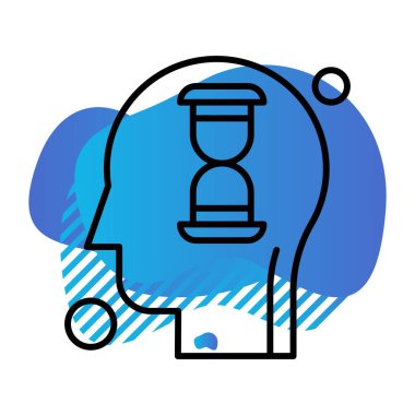 vektör kum saati simgesi illüstrasyonu