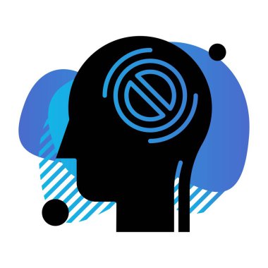 vektör yasaklı simge illüstrasyonu