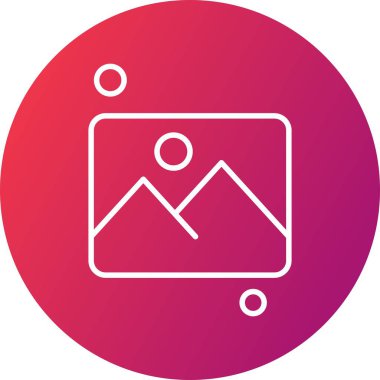 Vektör galerisi simgesi illüstrasyonu