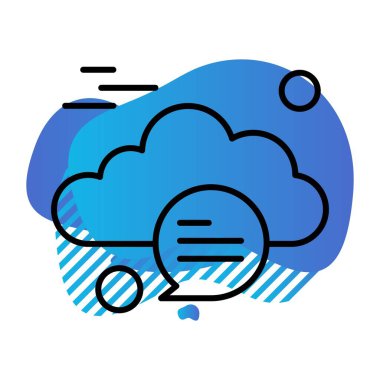  Vektör sohbet simgesi illüstrasyonu