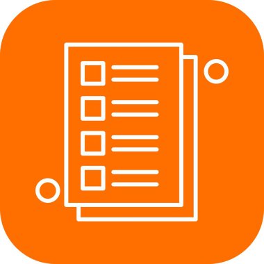 vektör Not simgesi illüstrasyonu