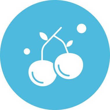 vektör kiraz simgesi illüstrasyonu