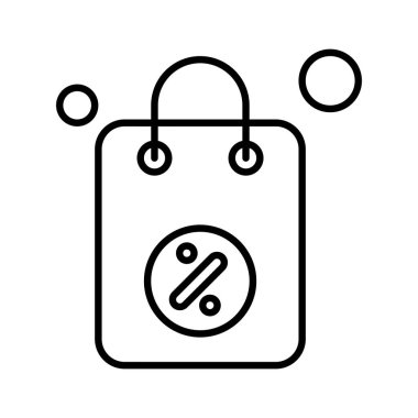 çanta simgesi vektör illüstrasyonu