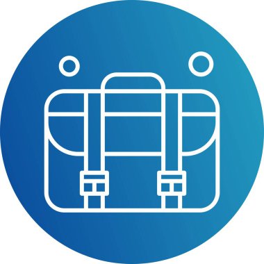  vektör evrak çantası simgesi illüstrasyonu