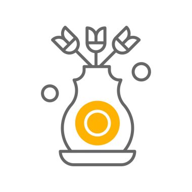 Vektör Çiçeği Simgesi illüstrasyonu