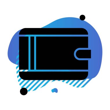 cüzdan ikonu vektör illüstrasyonu