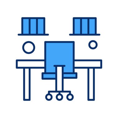 vektör ofisi simgesi illüstrasyonu