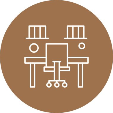 vektör ofisi simgesi illüstrasyonu