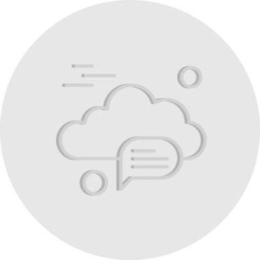  Vektör sohbet simgesi illüstrasyonu