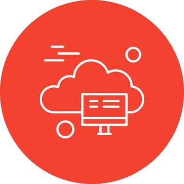 vektör lcd simgesi illüstrasyonu