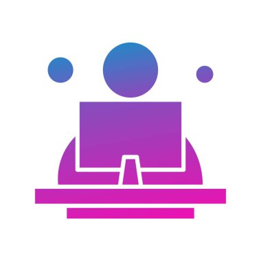 vektör ofisi simgesi illüstrasyonu