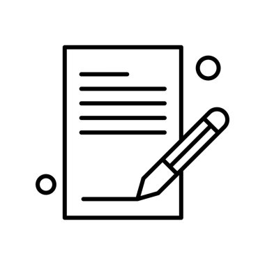 vektör Not simgesi illüstrasyonu