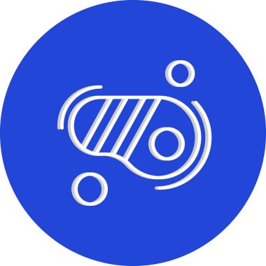 Vektör biftek simgesi illüstrasyonu