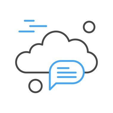  Vektör sohbet simgesi illüstrasyonu