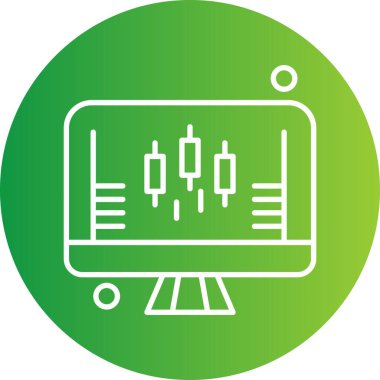 vektör lcd simgesi illüstrasyonu