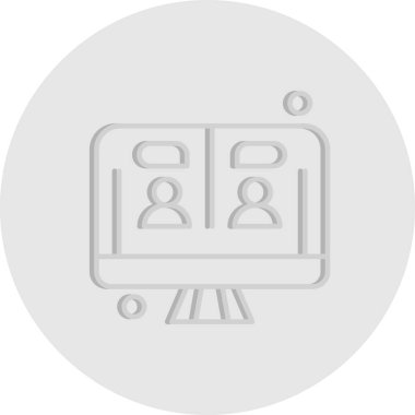 vektör lcd simgesi illüstrasyonu