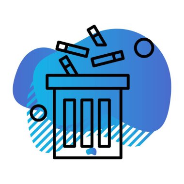  vektör geri dönüşüm simgesi çizimi