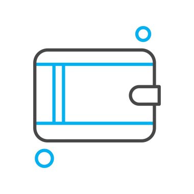 cüzdan ikonu vektör illüstrasyonu