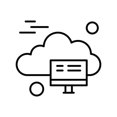 vektör lcd simgesi illüstrasyonu