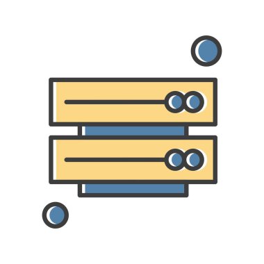 vektör sunucu illüstrasyonu