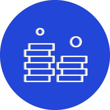 vektör sikkeleri Simge illüstrasyonu