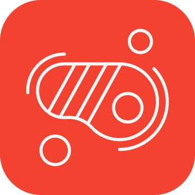 Vektör biftek simgesi illüstrasyonu