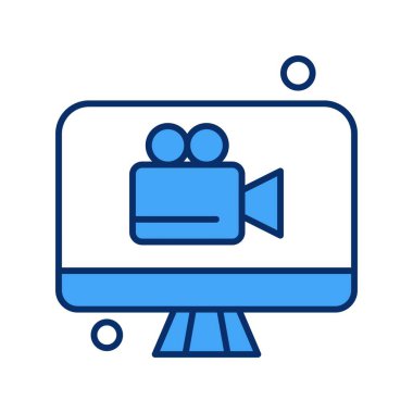 vektör lcd simgesi illüstrasyonu