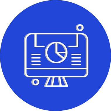 vektör lcd simgesi illüstrasyonu