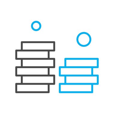 vektör sikkeleri Simge illüstrasyonu