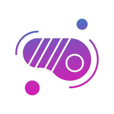 Vektör biftek simgesi illüstrasyonu