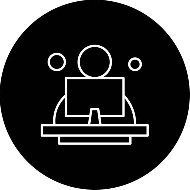 vektör ofisi simgesi illüstrasyonu