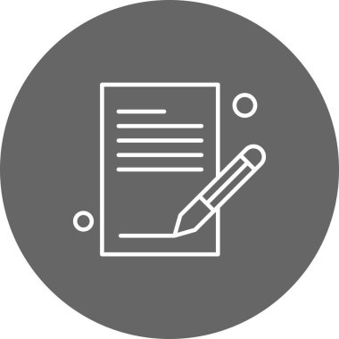 vektör Not simgesi illüstrasyonu