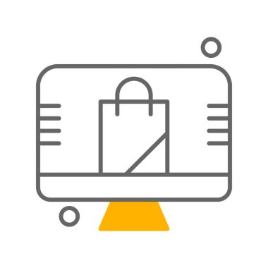 çanta simgesi vektör illüstrasyonu