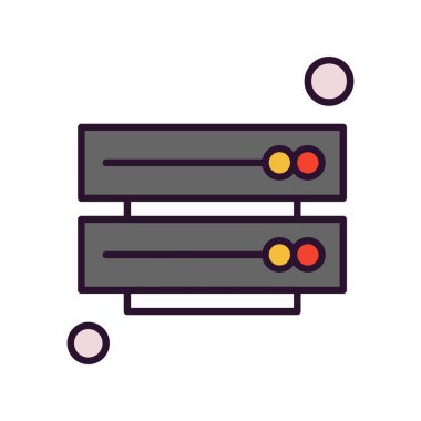 vektör sunucu illüstrasyonu