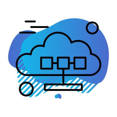 vektör sunucu illüstrasyonu