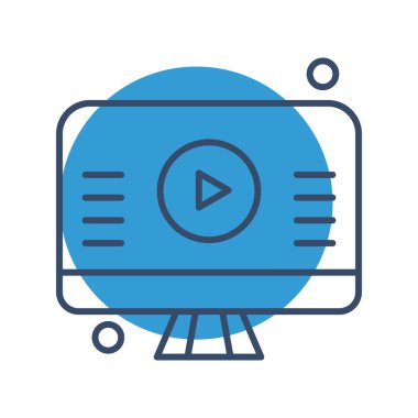 vektör lcd simgesi illüstrasyonu