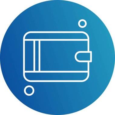 cüzdan ikonu vektör illüstrasyonu