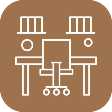 vektör ofisi simgesi illüstrasyonu