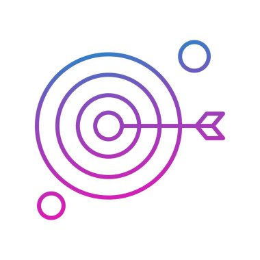 vektör hedef simgesi illüstrasyonu