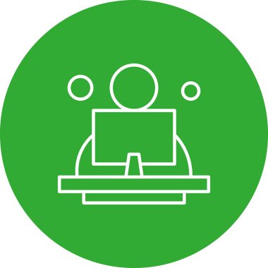 vektör ofisi simgesi illüstrasyonu