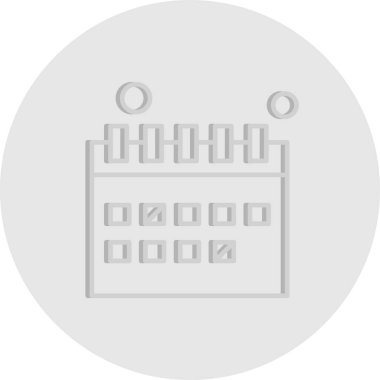 vektör Takvimi Simgesi illüstrasyonu