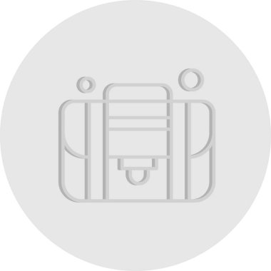 bavul ikonu vektör illüstrasyonu