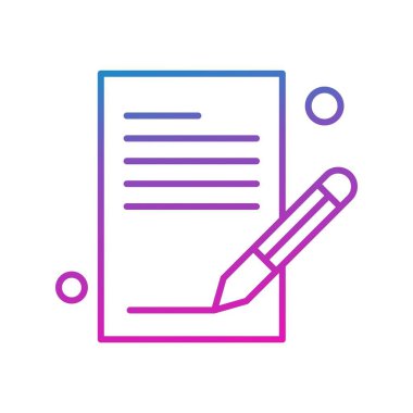 vektör Not simgesi illüstrasyonu