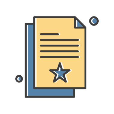 Vektör belgesi Simge illüstrasyonu