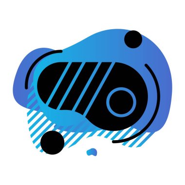 Vektör biftek simgesi illüstrasyonu