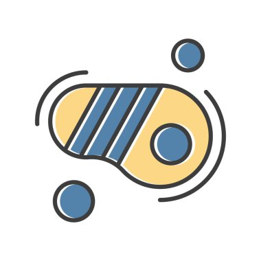 Vektör biftek simgesi illüstrasyonu