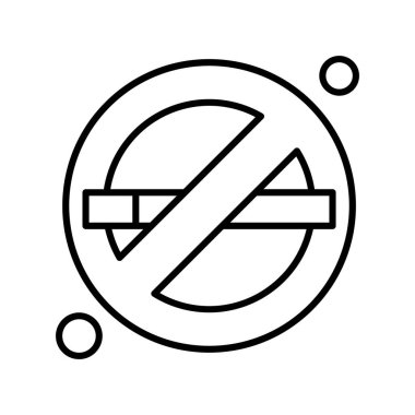 vektör yasaklı simge illüstrasyonu