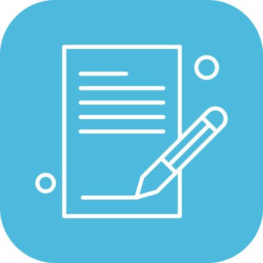 vektör Not simgesi illüstrasyonu