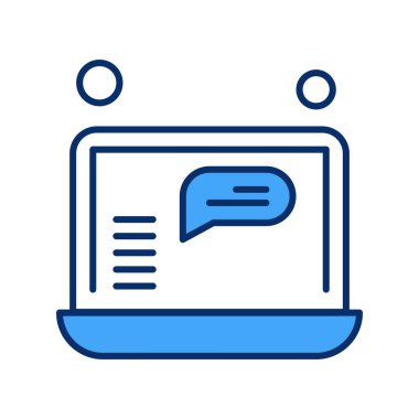 vektör dizüstü simgesi illüstrasyonu