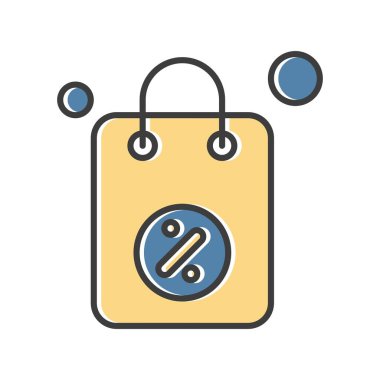 çanta simgesi vektör illüstrasyonu